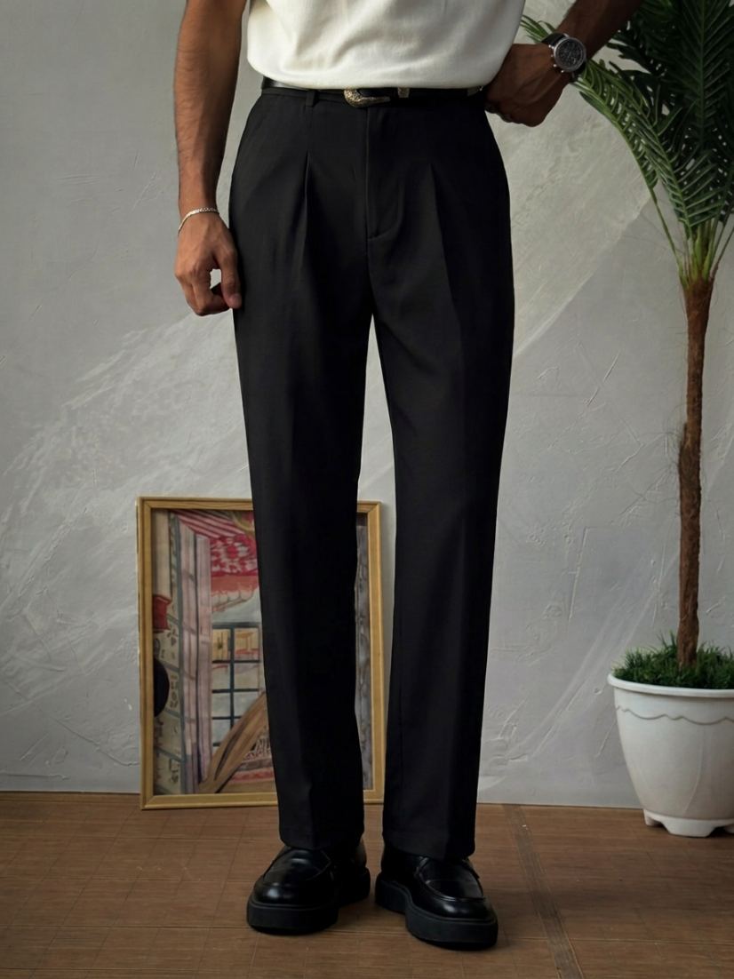Regular fit trousers